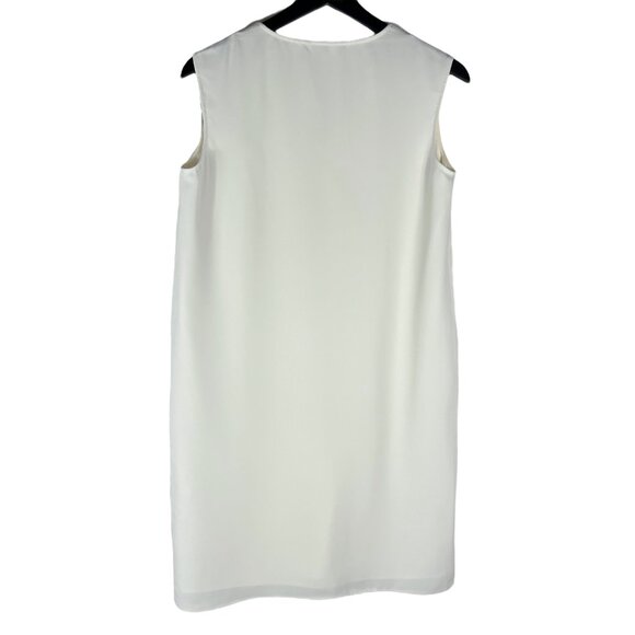 NWT Uniqlo Women's Drape Sleeveless V-Neck Mini Dress in Off White Size S - Picture 11 of 12